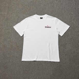 美潮Drama Call字母印花INS款高街嘻哈宽松百搭T恤衫纯棉短袖上衣