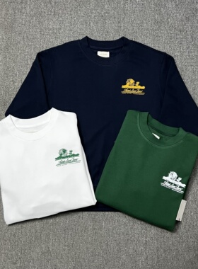 AIME LEON DORE字母印花INS款美式潮牌高街情侣宽松纯棉圆领卫衣