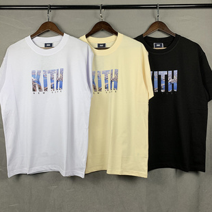 KITH美式 T恤 潮牌26ss纽约限定城市印花INS高街嘻哈宽松夏纯棉短袖