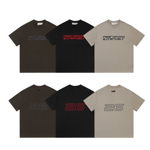 FEAR OF GOD美式潮牌字母印花FOG ESSENTIALS高街宽松休闲短袖T恤