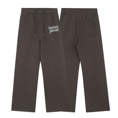 BROKEN PLANET美式发泡印花百搭加绒休闲裤潮牌嘻哈高街直筒长裤