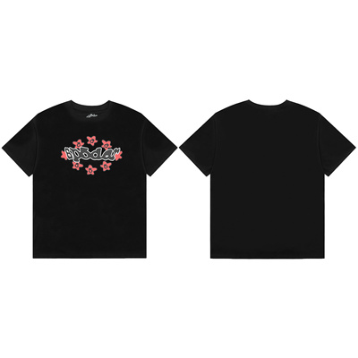 Sp5der美式发泡字母印花YoungThug明星同款潮牌嘻哈纯棉短袖T恤衫