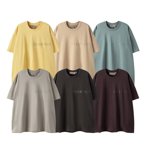 新款26ss美式潮牌简约字母T恤衫FOG ESSENTIALS纯棉宽松圆领短袖
