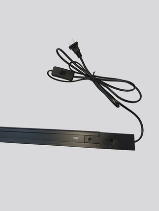 轨道射灯轨道条灯槽带线带开关纯铜加厚风扇块根服装店餐厅LED灯