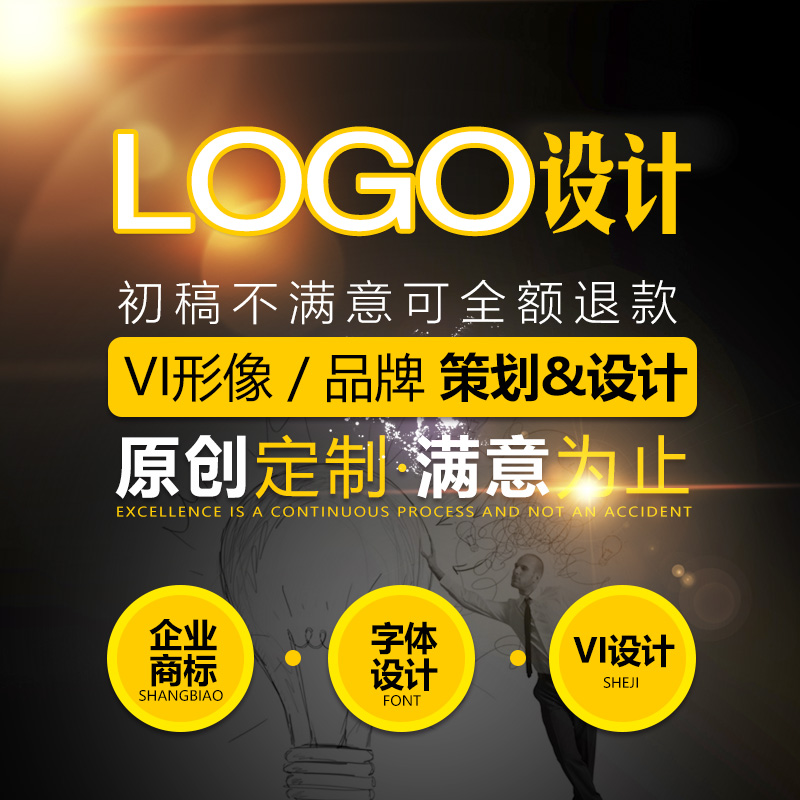 logo设计原创商标注册企业公司品牌包装VI字体卡通图标志满意为止