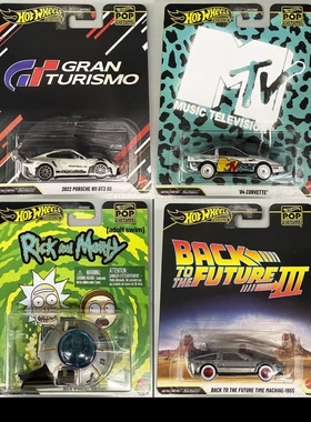 Hot Wheels风火轮 金标娱乐文化HXD63保时捷克尔维特回到未来车模