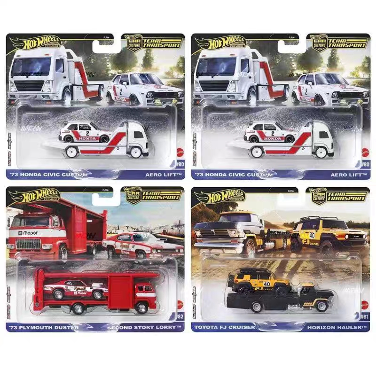 风火轮hot wheels汽车文化运输车队合金汽车模型玩具惯性FLF56