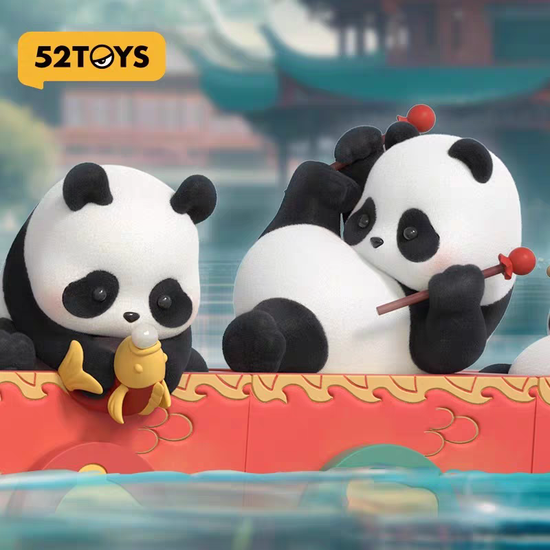 52TOYS PandaRoll胖哒幼顺水行舟盲盒熊猫玩具端午节礼物摆件手办