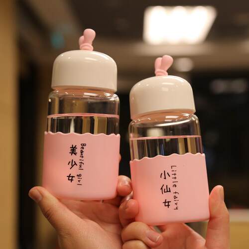 玻璃杯软妹小清新超萌可爱