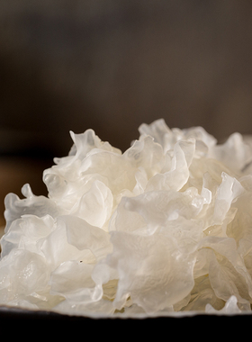 海伶山珍 | 段木银耳100G 天然椴木白木耳干货糯耳出胶快