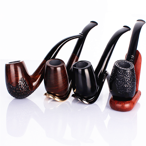 云南烟具进口烟斗石楠木烟袋弯式过滤烟斗老式烟嘴新手实木烟斗