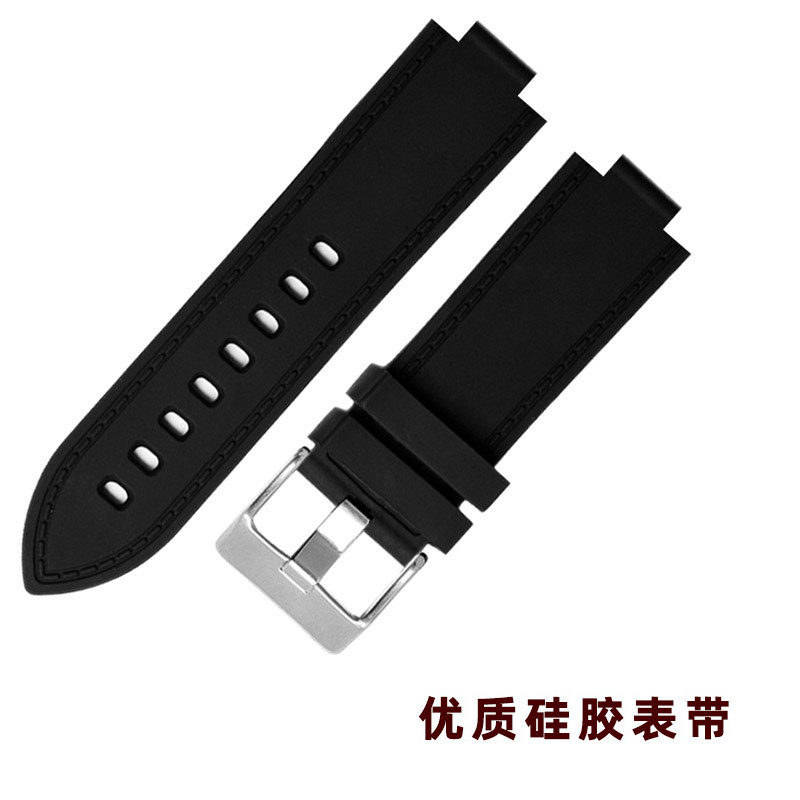 硅胶手表带代用卡西欧GST-qB400 B200 ECB-10PB钢铁之心橡胶手表