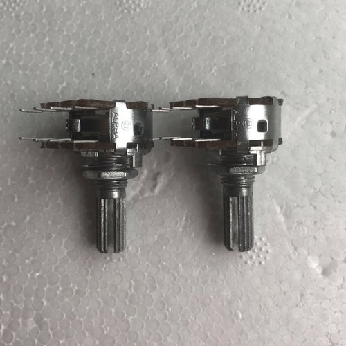 进口双联步进式音响音量电位器