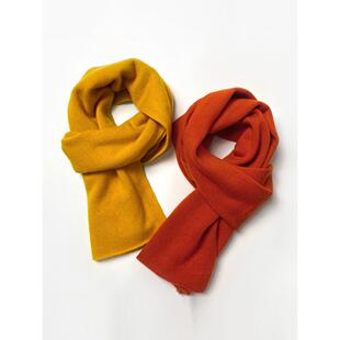微微羊绒 加厚亲子情侣04 围巾康赛妮100%山羊绒Cashmere7针秋冬季