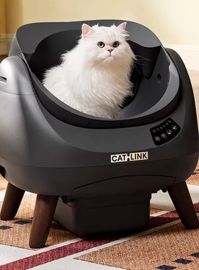 CATLINK胖宝C08全自动猫砂盆超大号开放式电动智能猫厕所清理防臭