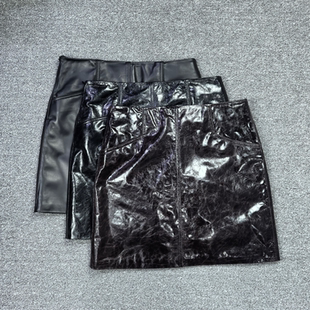 2026冬季新款真皮皮裙女绵羊皮短款半身裙显瘦A字裙包臀裙百搭