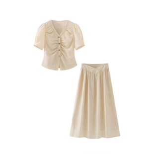 金金宠粉 2026 新款 半身裙套装 洋气减龄显瘦短袖