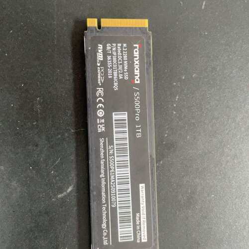 议价成色还可以 梵想S500Pro 1TB固态硬盘，M.2 NV（维修）