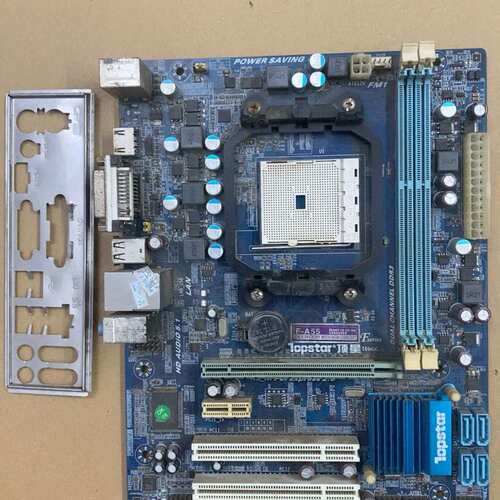 议价顶星F-A55主板FM1接口支持DDR3代内存条，带HDMI（维修）
