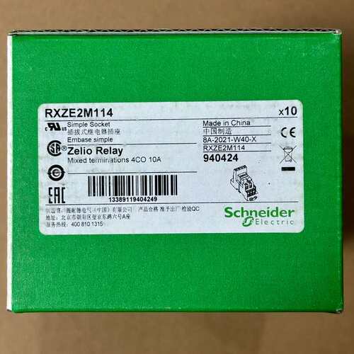 议价施耐德继电器底座 RXZE2M114(维修)