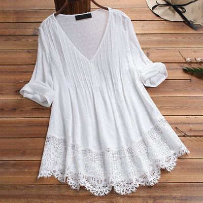 2020 Summer Spring Streetwear Loose Lady Tops Plus Size 5XL
