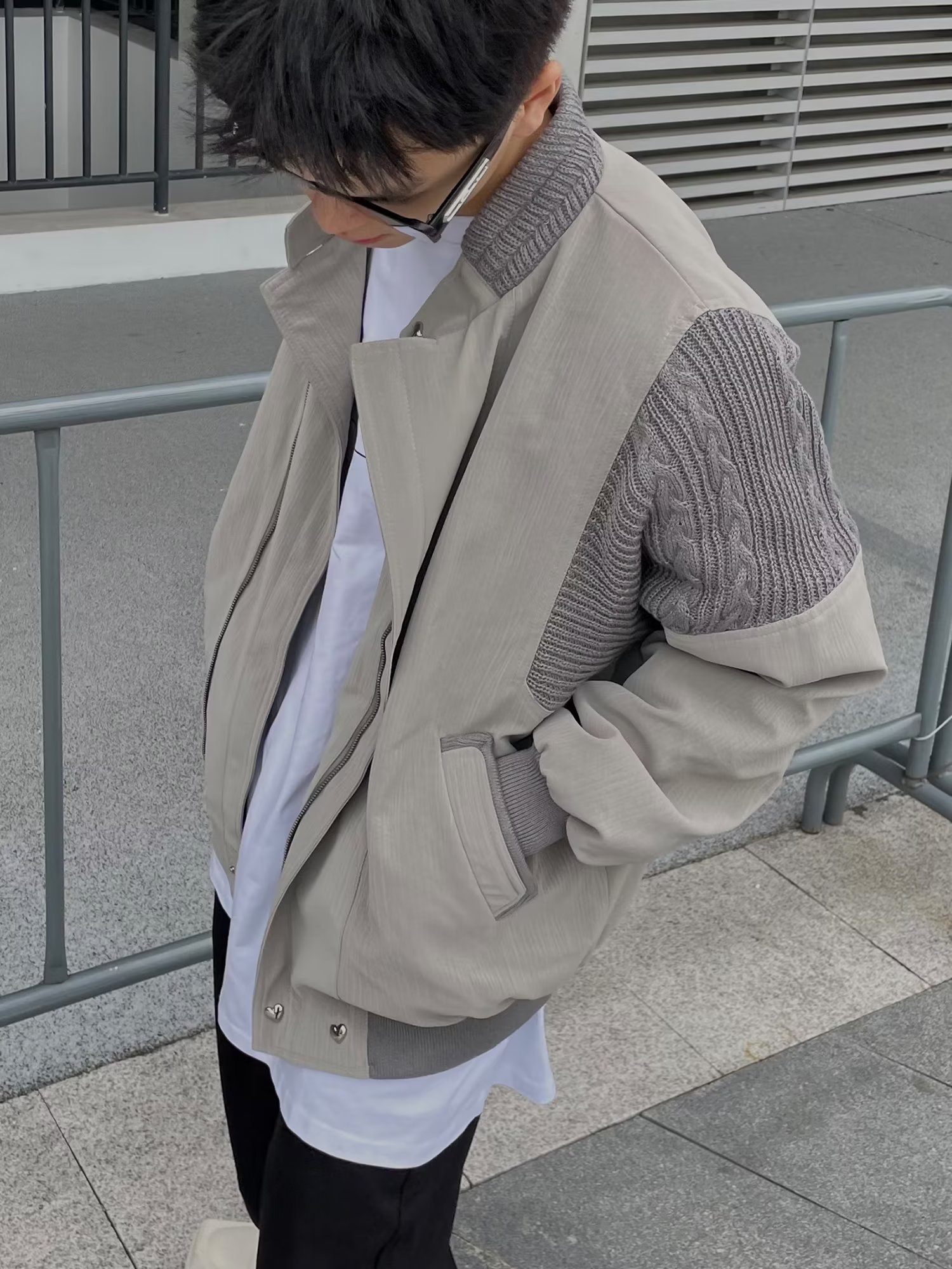 vintage棒球服国潮美式复古高街vibe外套男春秋设计感飞行员夹克