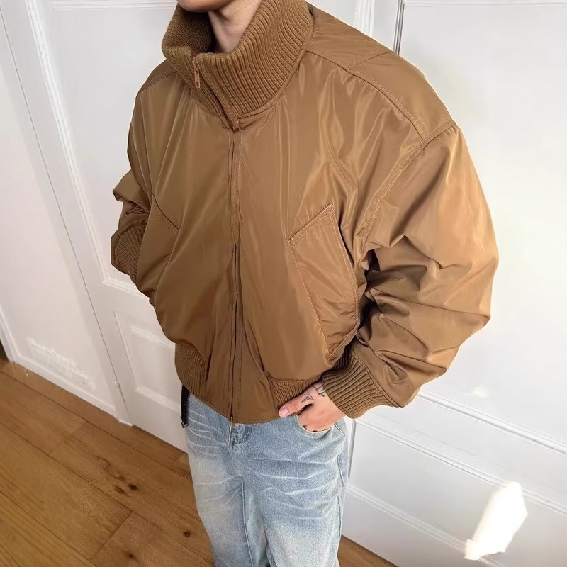 短款bomber飞行员夹克棉服男