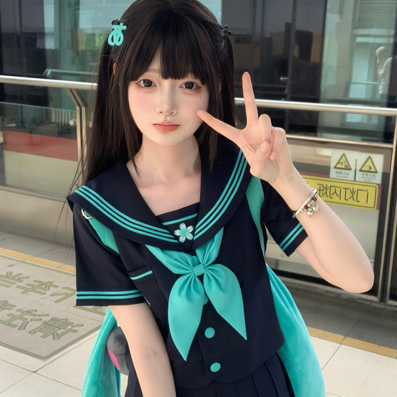 【元音少女】原创jk制服水手服正版日系学院风春夏短袖女学生套装