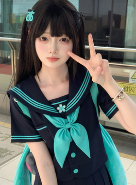【元音少女】原创jk制服水手服正版日系学院风春夏短袖女学生套装