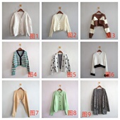 春秋女装 单排扣针织开衫 韩版 外贸新款 休闲时尚 多色多款 女生 F11