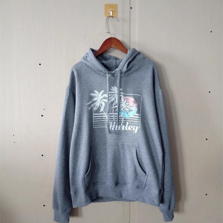 外贸新品秋冬女装欧美休闲印花拉绒连帽宽松长袖卫衣女生百搭卫衣