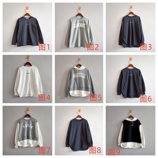 秋季 体恤 童装 圆领长袖 男女中大童T恤A51 日单休闲多色款 外贸新品