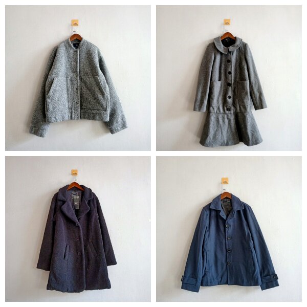 外贸春秋新款女装 韩版休闲多款单排扣长袖呢衣 女生修身外套 F13