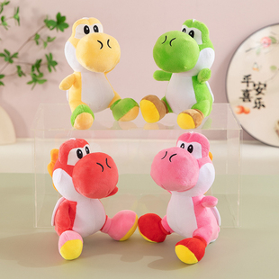 玛丽的伙伴耀西可爱的绿色恐龙毛绒公仔娃娃玩具耀西毛绒公仔恐龙