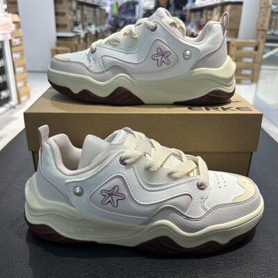 鸿星尔克女鞋2026春季新款透气休闲鞋女板鞋运动鞋12126101035