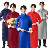 男士 民国长衫 唐装 相声大褂演出服五四青年学生装 表演服装 长袍马褂