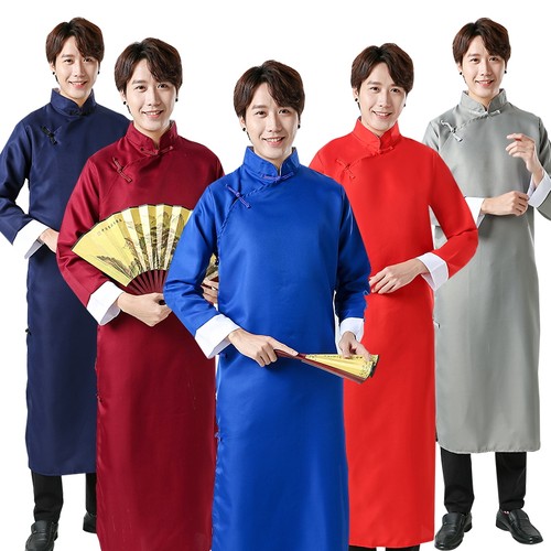 演出服五四青年学生装长袍马褂