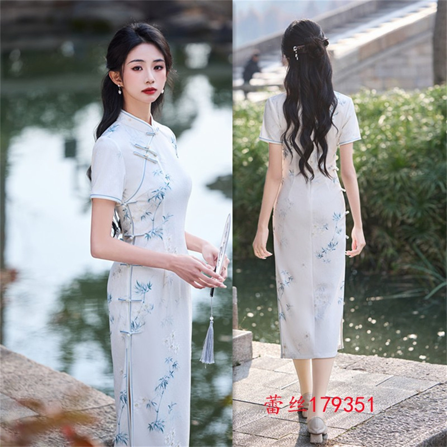 长款旗袍夏季女新中式高端气质改良年轻款少女旗袍连衣裙2025新款