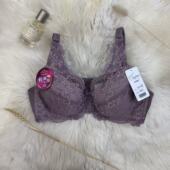 雪之川 台湾软钢圈无压零着感文胸罩蕾丝刺绣CD杯大胸三扣3800