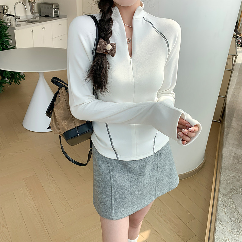 双面德绒拉链辣妈外出哺乳上衣秋冬半高领保暖产后喂奶修身打底衫,孕妇装/孕产妇用品/营养,家居服上装,淘宝优惠券,粉丝福利购,淘宝优惠卷