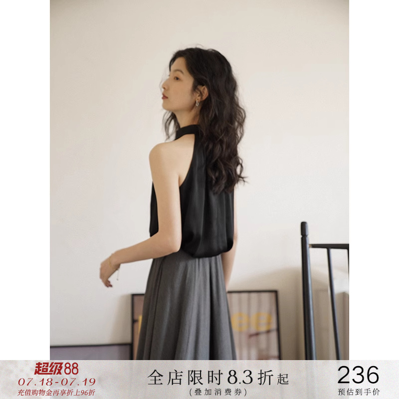 削肩挂脖外穿背心小吊带