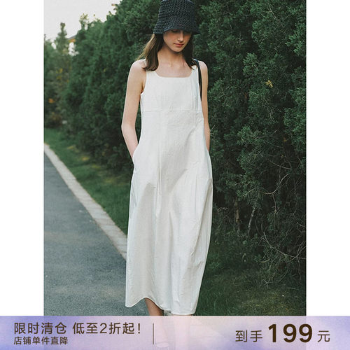 popchrioU领花苞立体褶锏连衣裙