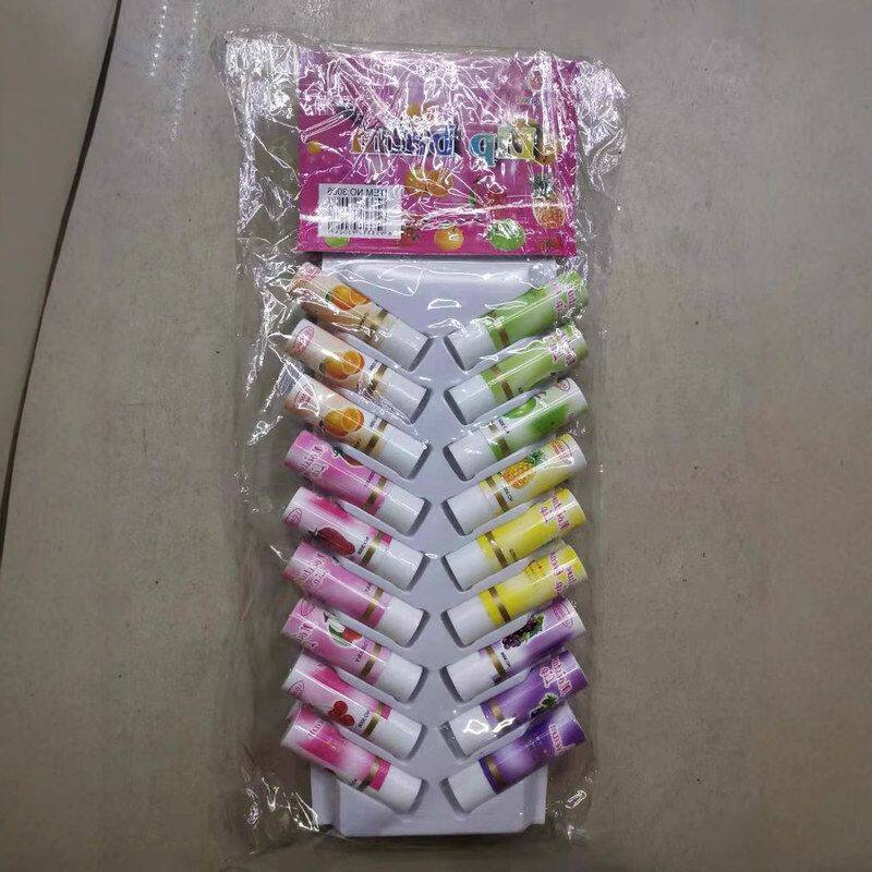 正品水果滋润两元支实惠板装简装店唇膏36味 润唇膏唇膏批发护唇
