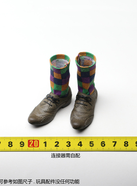 HT HOTTOYS 1/6 DX32 蝙蝠侠黑暗骑士 JOKER 小丑 鞋子 袜 配件