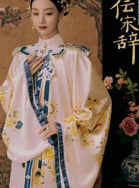照相馆新款明代汉服婚纱照中式传统唐装古典明制婚礼主题摄影服装