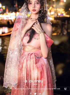 茉莉公主服装古风西双版纳旅拍写真服装异域风情飞天敦煌沙漠服饰