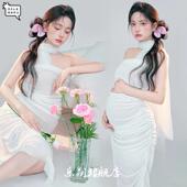 复古主题油画风高级感孕妈咪写真艺术照影 法式 影楼新款 孕妇照服装