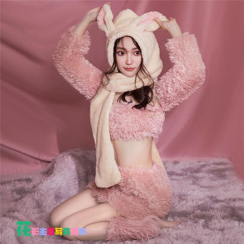 影楼新款写真主题服装可爱兔子风格甜美少女杂志感个人艺术照摄影