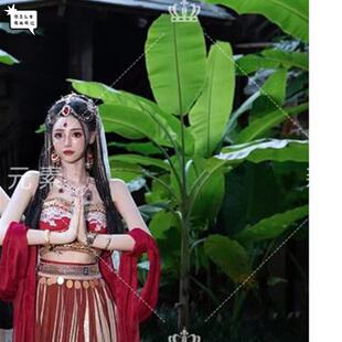 西双版 古风汉服姐妹旅拍摄影舞台演出 纳西域异域风情闺蜜写真服装