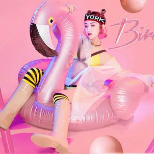 影楼工 夜店服装 影楼拍照写真服时尚 艺术照透明雨衣外套连体衣个性